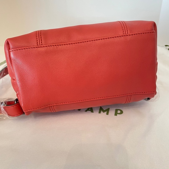 Longchamp Le Pliage Cuir Leather Backpack Terracotta - Picture 7 of 15